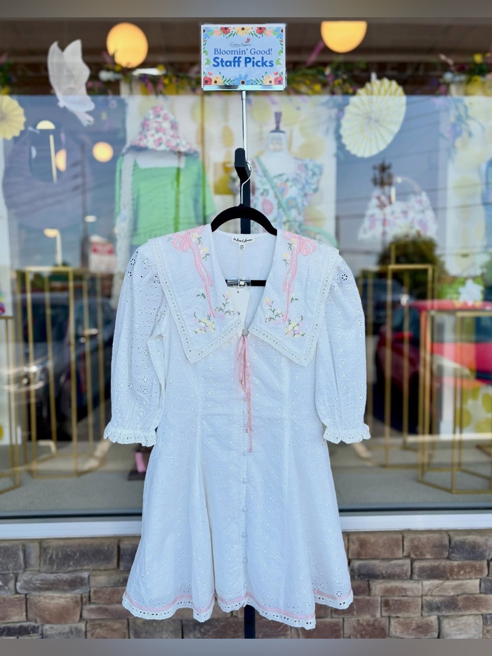 For Love & Lemons MI AMORE EMBROIDERED Mini Dress Size XXS NWT - Picture 13 of 16